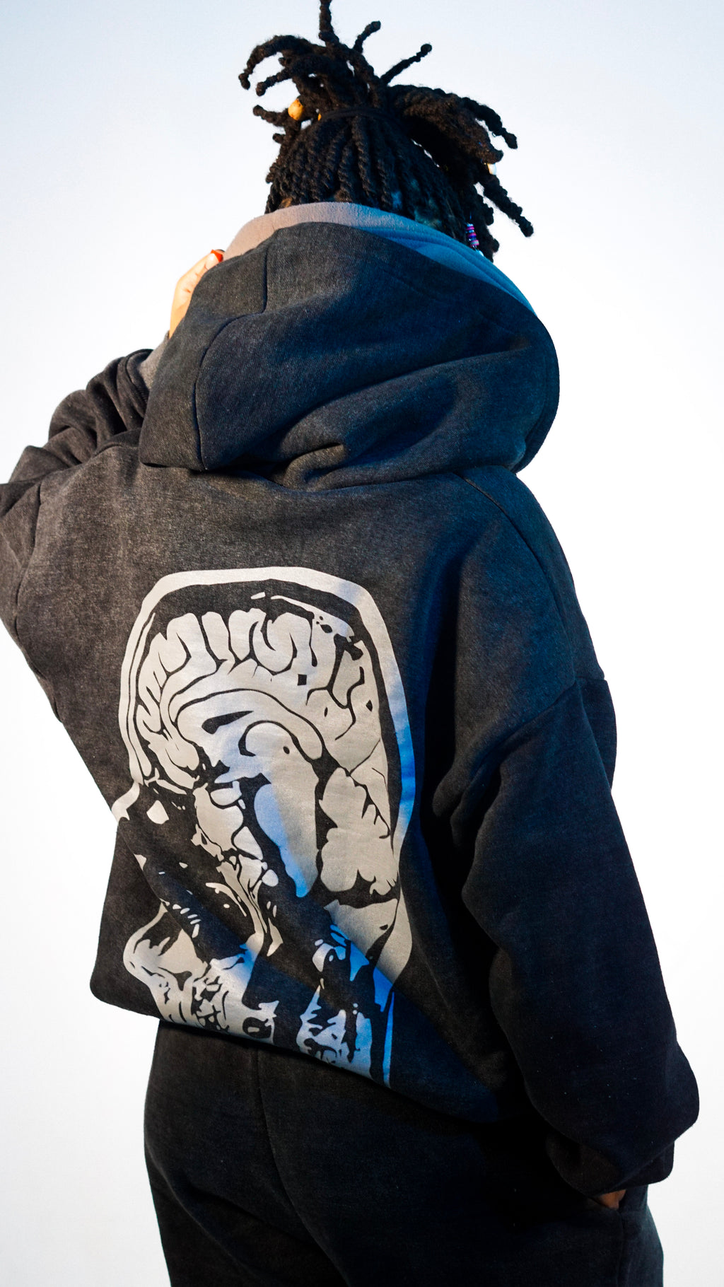 Black "Empowerment" Zip Up Hoodie