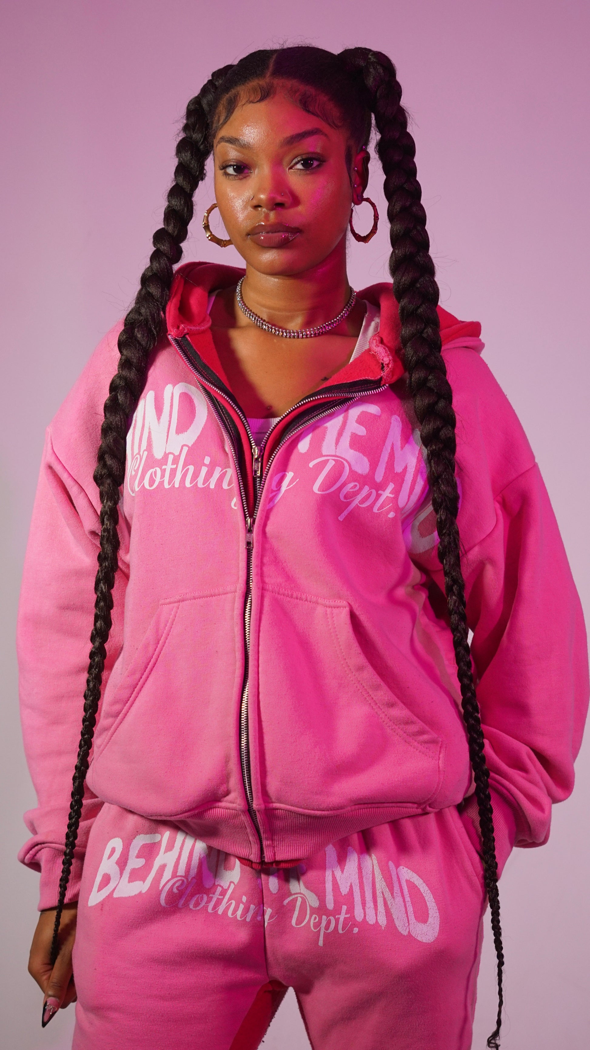 Pink "Love" Zip up Jacket
