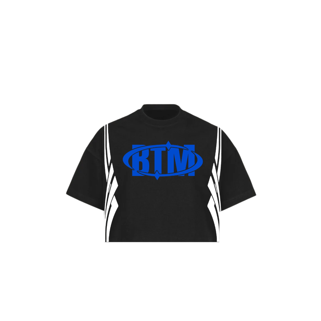 Blue Racer Crop Tee