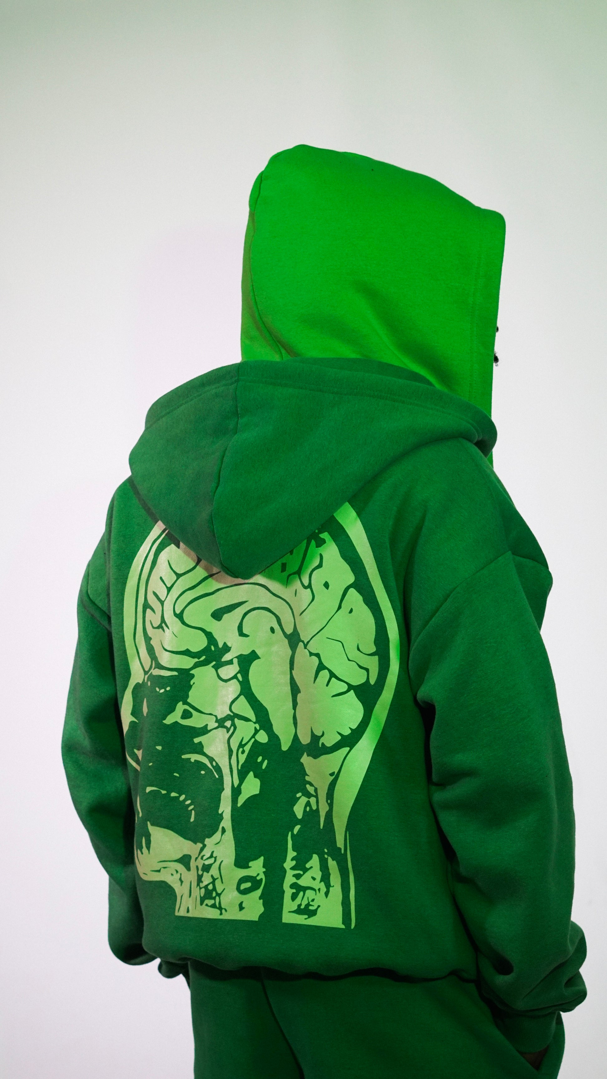 Green "Growth" Zip up Hoodie